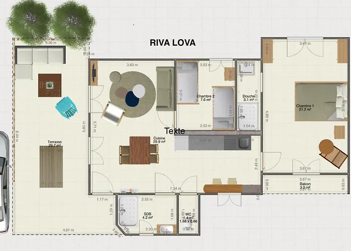 아파트 Riva, Terrasse Plein Sud, A Pied, 4 A 6 Personnes Fréjus